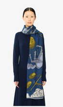 Load image into Gallery viewer, Inoui Editions scarf 100 Astrologie Blue Canard
