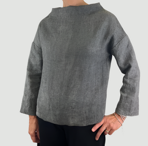 Oxalis Top Linen Grey