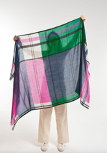 Load image into Gallery viewer, Pink Green Divine Scarf
