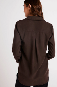 Bella Dahl Pullover Tunic Chestnut