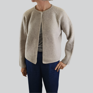 Naif Risette Cardigan Melange Greige