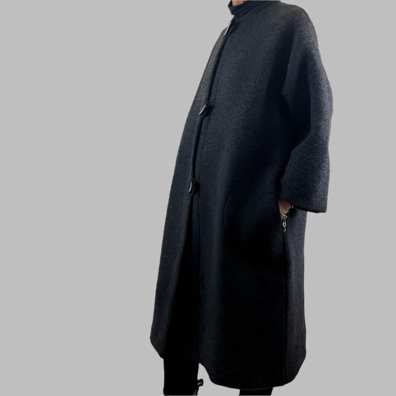 Go Lightly Long Coat Charcoal