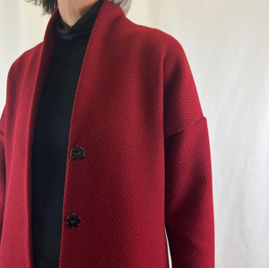 Grace Coat Wool Ruby