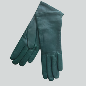 Italian Leather Gloves Forest Green