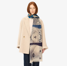 Load image into Gallery viewer, Inoui Editions Scarf 70 Freres Blue
