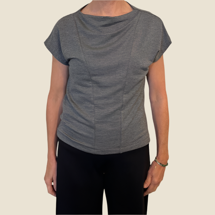 Sacha Top Tencel Terry Charcoal