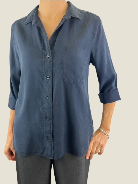 Bella Dahl Button Shirt Blue