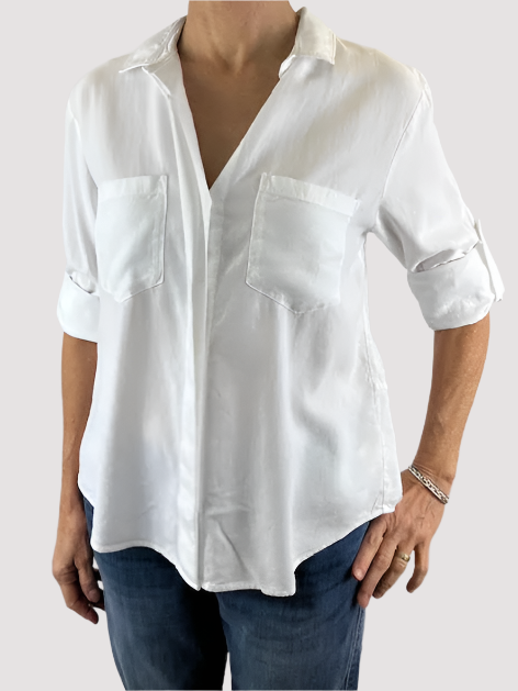 Bella Dahl Button Shirt White