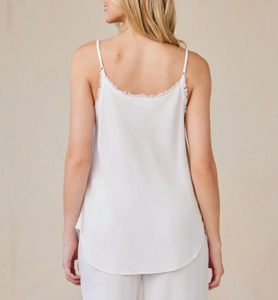 Bella Dahl Frayed Cami White