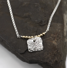 Load image into Gallery viewer, Orange Avocado Boulder Cube Necklace
