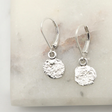 Load image into Gallery viewer, Orange Avocado Alpine Petite Boulder Silver Earrings
