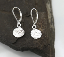 Load image into Gallery viewer, Orange Avocado Alpine Petite Boulder Silver Earrings
