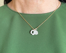 Load image into Gallery viewer, Orange Avocado 2 Boulder Charm Necklace
