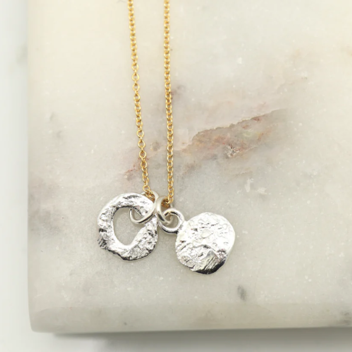 Orange Avocado 2 Boulder Charm Necklace