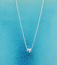 Load image into Gallery viewer, Orange Avocado 3 Fine Silver Pebble Necklace
