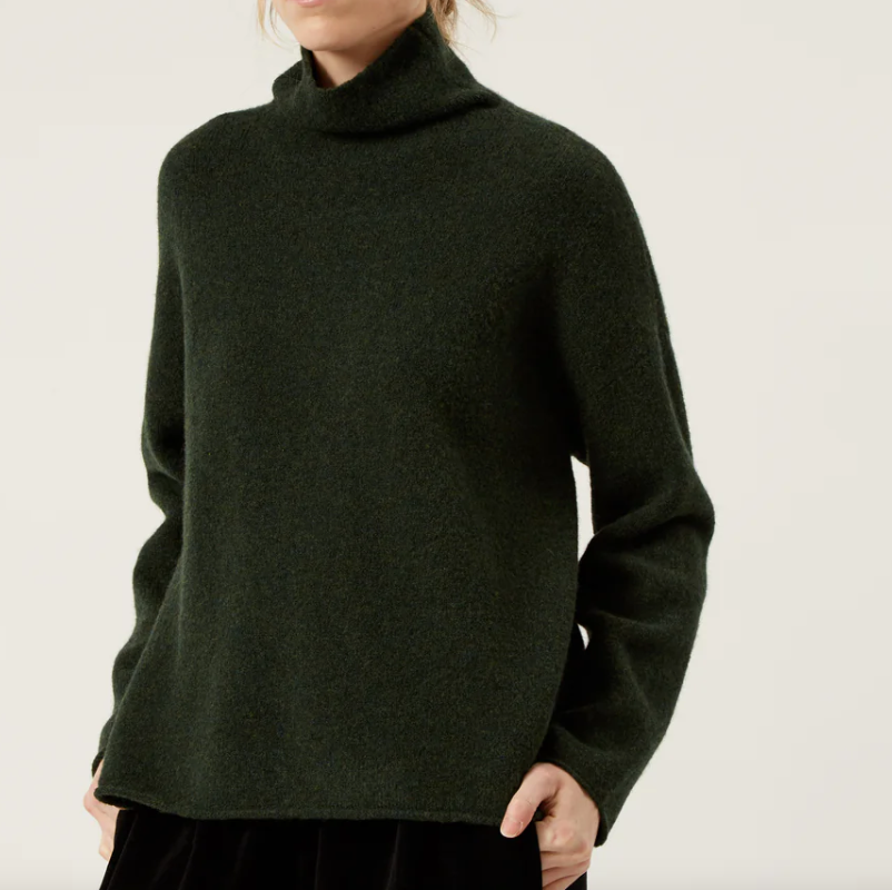 Naif Sam Sweater Forest Green