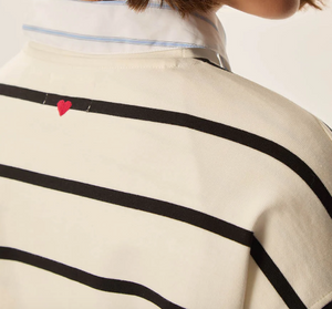 Des Petits Hauts Felizou Ivory Black Stripe