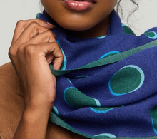 Load image into Gallery viewer, Princesse et Dragons Halo Scarf Blue/Green

