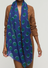 Load image into Gallery viewer, Princesse et Dragons Halo Scarf Blue/Green
