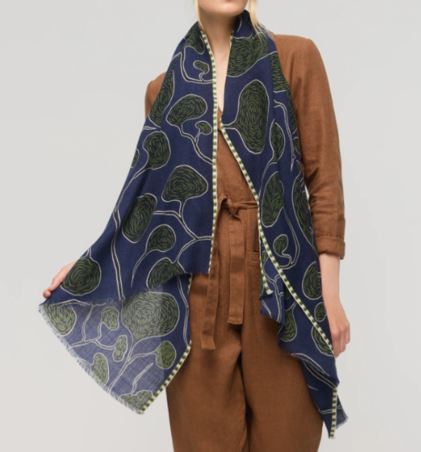 Princesse et Dragons Gemma Scarf Navy Blue