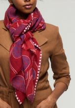 Load image into Gallery viewer, Princesse et Dragons Gemma Scarf Red Bordeaux
