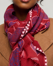 Load image into Gallery viewer, Princesse et Dragons Gemma Scarf Red Bordeaux
