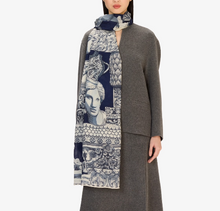 Load image into Gallery viewer, Inoui Editions Scarf 80 Archives Navy
