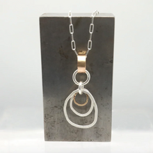 Load image into Gallery viewer, Orange Avocado Mixed Metal Long Necklace
