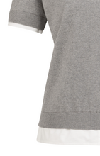 Load image into Gallery viewer, YAYA Knit Top with Shirt Bottom Grey

