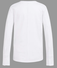 Load image into Gallery viewer, YAYA Long Sleeve Jersey Top White
