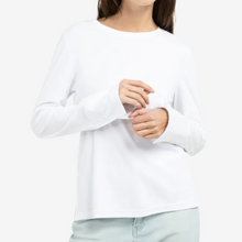 Charger l'image dans la galerie, YAYA Long Sleeve Jersey Top White
