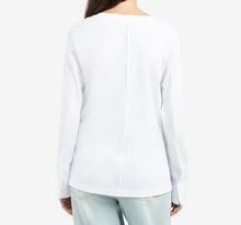 Charger l'image dans la galerie, YAYA Long Sleeve Jersey Top White
