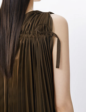 Load image into Gallery viewer, JNBY Pleated Dress Brown
