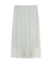 Load image into Gallery viewer, JNBY A-Line Pleated Mesh Maxi Skirt Grey
