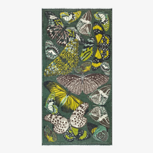 Load image into Gallery viewer, Inoui Editions Scarf 100 Papillons Khaki
