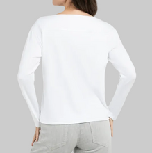 Charger l'image dans la galerie, YAYA Long Sleeve Top with Seam White
