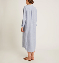 Load image into Gallery viewer, Naif Nicole Shirtdress Blue and White
