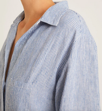 Load image into Gallery viewer, Naif Nicole Shirtdress Blue and White
