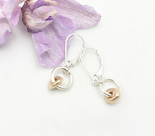 Load image into Gallery viewer, Orange Avocado Petite Bronze Pebble Earring (212/213)
