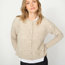 Load image into Gallery viewer, Mos Mosh Almine Knit Cardigan Feather Grey
