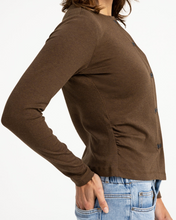 Load image into Gallery viewer, YAYA Jersey Cardigan Brown Melange
