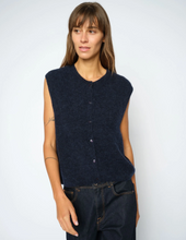 Load image into Gallery viewer, Mos Mosh Almine Thora Knit Vest Salute Navy
