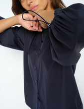 Load image into Gallery viewer, Mos Mosh Vinita 3/4 Shirt Salute Navy
