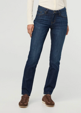 Load image into Gallery viewer, Du/er Performance Denim Midrise Slim Taper Marina Blue
