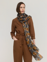 Load image into Gallery viewer, Princesse et Dragons Lily Scarf Grey and Golden
