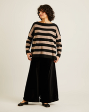 Load image into Gallery viewer, Naif Amerie Sweater Black Oat Stripe
