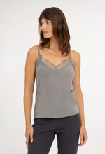 Load image into Gallery viewer, YAYA Cami with Lace Grey
