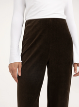 Load image into Gallery viewer, YAYA Velour Wide Leg Trouser Brown
