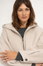 Load image into Gallery viewer, YAYA Oversized Jacket with Hood Grey Melange
