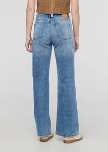 Du/er Midweight Denim Wide Leg Vintage Blue